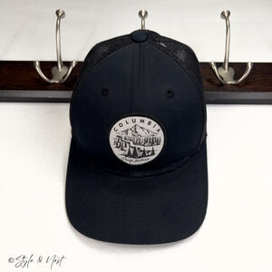Columbia Mesh SnapBack Trucker Hat Black Pacific Northwest Spring Grove